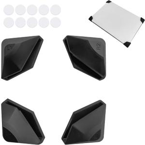 for Starlink Gen 3 Protective Stand Pads Flat Mount Compatiable with Starlink Corner Protection Pads V3 Waterproof (4 Pack) (Black)