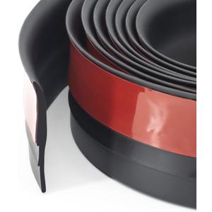 Weather Stripping Seal, Cuttable Door Draft Stopper, Strong Adhesive Door Sweep Draft Stopper of Door for Exterior/Interior Doors Gap, Side, Glass Shower Door, Sliding Door, 98 Length(Black)