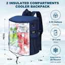 Karamagic Cooler Backpack 30 Cans,Portable Backpack Coolers Insulated Leak Proof,Made with Water-Resistant 900D Oxford Lightweight Cooler Bag for 12h Hot/Cold Retention (Navy Blue(900D))