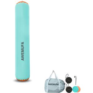 Inflatable Boat Fender for Docking Heavy Duty, Large Boat Bumper for Docking, Inflatable Boat Dock Bumper Inflatable Fender for Pontoon Boat, Fishing Boat, Small Yacht(NO Pump) (72"H x 18"Dia - No Pump, Mint Green+Orange)