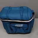 Coleman Chiller Insulated Soft Cooler, Leakproof 9/16/30 Can Cooler with 12+ Hour Ice Retention, Made with Recycled Materials, Great for Lunch, Camping, Beach, Pool, Sports, & More (Blue)