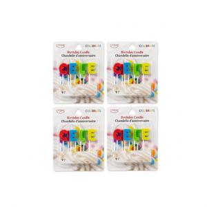 4 x Crave Birthday Candle