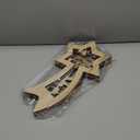 Wooden Nativity Scene Set Christmas Nativity Scene Tabletop Set Christmas Ornament Christian Religious Rustic Decorations with LED Light for Shelves Tables Decorations Indoor Decor(Classic)