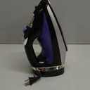 Hamilton Beach Steam Iron for Clothes & Garment Steamer with Smooth Press Stainless Steel Soleplate, 1200 Watts, 8 Retractable Cord, Black (14214)