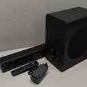 TV Surrounds Sound Bar Subwoofer, Home Theater Surround Sounds Bar, Sound Bars Bluetooth Surround Speakers 50W 2.1ch HDMI AUX OPT Home Audio Surrounds Sounds System TV PC Game Music/ Movie/ News, Black