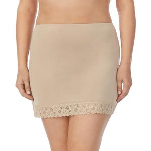 Jones New York Women's Silky Touch 16 Anti-Cling Above Knee Half Slip (X-Large, Nude)