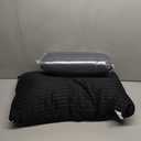 EIUE Bed Pillows for Sleeping 2 Pack Queen Size 20 x 30 InchesSuper Soft Down Alternative Microfiber Filled Pillows,Pillows for Side and Back Sleepers,Black