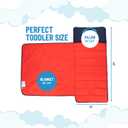 Jay Franco Kids Nap Mat with Embedded Pillow & Blanket – Soft 46"x20" Microfiber Sleeping Bag with Name Tag & Handle