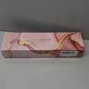 LANDOT Flat Iron Hair Straightener and Curler 2 in 1  Straighten Curl Wave, Ceramic, Dual Voltage, Fast Heat Up, 12 Adjustable Temps(250-450) for All Hair Types (Rose Gold)