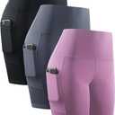 NELEUS Women's 8" Biker Shorts High Waist Tummy Control Workout Running Shorts for Gym Yoga XL