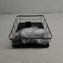 Iron Dish Drying Rack with Drainboard Dish Drainers for Kitchen Counter Extendable Spout Strainers with Utensil Holder and Knife Slots, Black