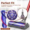 For Dyson Roller Brush Replacement - Brush Roller For Dyson V6 Animal Absolute Cordless Vacuum Attachments, Part No. 966821-01, 966084-01 (4-Prong,tip is 4.5 cm)