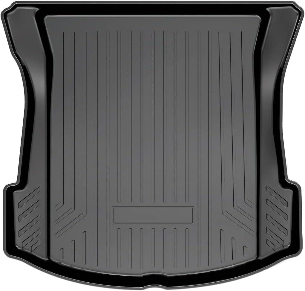Mixsuper Custom Fit Cargo Liner for 2017-2023 Tesla Model 3, All Weather Trunk Mat Durable 3D Upgrade Anti-Slip Rear Trunk Liner Cargo Mat Black