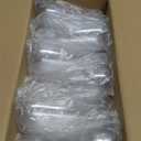 SUT 24 Pieces Stemless Plastic Champagne Flutes, 9oz Gold Rim Plastic Champagne Glasses, Clear Toasting Glasses, Unbreakable, Shatterproof Cocktail Cups for party/wedding (24 Count (Pack of 1))