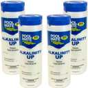 Pool Mate 2-Pounds 4-Pack Premium Alkalinity Up, Alkalinity Increaser for Hot Tub, 100% Sodium Bicarbonate, Made in USA
