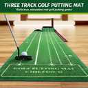 Golf Putting Green for Indoors - Putting Mat with Automatic Ball Return Machine, Mini Golf Pratice Training Equipment at Home or Office, Birthday for Golfs Lovers Golfer Man, 300 cm x 51.5 cm