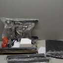 Asgolion 31.5" Console Table, 9.5" D Entryway Table with Power Outlets & USB Ports & Fabric Basket, Narrow Sofa Table for Hallway, Foyer, Living Room, Black