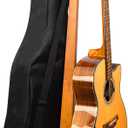 STRICH Acoustic Guitar Stand, Hardwood 35.4" Height Floor Display, Mahogany Guitar Holder with Hanger for Home, Studio