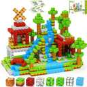 Magnetic Blocks 157PCS 1" Magnetic Building Blocks Cubes for Kids, Magnet Tiles Stacking Toy, Build Forest World Set, STEM Sensory Toys for Boys Girls Age 3 4 5 6 7 8 Year Old Christmas Birthday Gifts