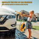 Kids Clean Car - Kids Car Washer Toys with Scraper Sponge Towel - Toddler Pretend Playing Tools Car Wash Gun Manual Pressure - Role Playing Toy Gift for Boys Girls