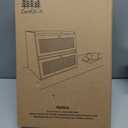 Pure Bamboo Bread Box, Roomy Bread Storage Container, Keeps Homemade Bread Fresh and soft, Easy to Assembly Breadbox for Kitchen Countertop (Black)