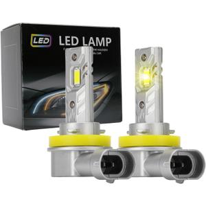 H11 H8 H9 Fog Lights, 20000LM 600% Brighter Wireless H11 Light for Off-Road Use or Fog Light,fanless Plug and Play