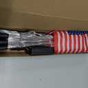 8 Connected in 1 Solar American Flag Pathway Lights Outdoor, Waterproof LED Stake Lights with 8 Modes, Red White Blue Patriotic Yard Decorations for 4th of July, Memorial Day Lawn Garden Decor