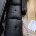 Sectional Couches for Living Room Furniture Sets, 4 Seat Modular Sectional Sofas for Living Room Set with Removable Ottoman, L Shaped Couch Set with 2 Armrest for Apartment, Black