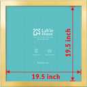 LaVie Home 20 x 20 Picture Frame, Square Poster Frame with High Definition Plexiglass, Horizontal or Vertical Wall Gallery Poster Frames Suitable for Photos, Artworks, Posters,Puzzle, Gold 1pc
