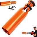 Leaf Blower Air Booster, Upgraded Leaf Blower Extension Booster Attachment, Airflow Amplifier Instantly Boosts Airflow, for Circular Nozzle Diameter of 2-4 inches, Orange