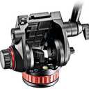 Manfrotto Video Head with Flat Base, Video Head for Compact Video Cameras and DSLR Cameras, for Filming, Videography, Content Creation, Vlogging, Live Streaming