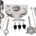 PRETYZOOM 1Set Stainless Steel Cocktail Shaker Pub Tools for Mixing Drinks Comfortable Grip Balanced Design for Home Bars Entertaining