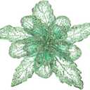 PATIKIL Handmade Rhinestones Applique, Flower Lace Patches with Sequin Beads Sew on Crystal Beaded Lace Applique for Wedding Dresses DIY Clothes Craft, Grass Green