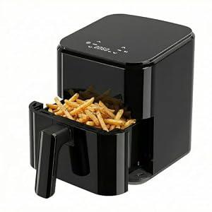 DUMOS 3 Qt Air Fryer, Compact Digital Airfryer with Auto Shut-Off, Fast Cooking for Quick Easy Meals, Space Saving Mini Air Fryer for Small Kitchens, Apartments & Singles
