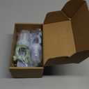 KingKam Baby Breastmilk Popsicle Molds & Baby Fruit Feeder (2 Pack), Baby Food Freezer Tray Storage Containers, Silicone Pacifier Feeder and Teether (Blue / Green)