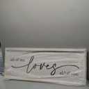 All Of Me Loves All Of You Wall Decor 40''15'' Large Vintage Framed Wooden Plaque Modern Master Bedroom Above Over Bed sign Farmhouse Plaque Art Home Love Quotes Wall Hanging Decor (White)