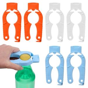 FNANJWQ 6Pcs Plastic Bottle Cap Opener, 3 in 1 Multifunctional Openers, Water Bottle Opener for Arthritic Hands or Home, Weak Hands, Seniors and Outdoor Adventures