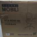 Techni Mobili Modern Ergonomic High-Back Office Chair, Executive Mesh Home Office Chair with Adjustable Headrest & Flip Up Arms, Black , 49.5" x 26.37" x 26.37", 26.5" W x 26.5" D x 45.5-49.5" H