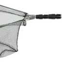 RESTCLOUD Fishing Landing Net with Telescoping Pole Handle, Fishing net Freshwater for Kids Men Women, Extend to 40-63 Inches