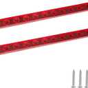 Red Trailer Light Bar, 17Inch 12 LED Trailer Brake Tail Light Stop Turn Park Brake Light Waterproof Enclosed Trailer Lights for Boat Truck RV UTV ATV