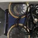 Mattress Vacuum Cleaner, Bed Vacuum Cleaner with 16Kpa Suction 253.7nm UV-C Light, Ultrasonic & High Heating, 500W Powerful Double-Cup Handheld Vacuums for Bed, Sofa, Couch, Crib, 16.4FT Corded (Blue & Gold)