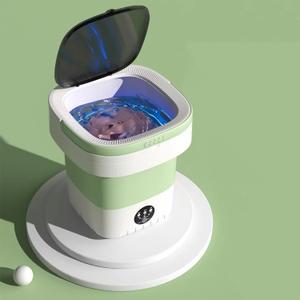 JASSIVER Portable Washing Machine, 18L Foldable Portable Laundry Machine and Spinner for Baby Clothes and Other Small Clothes with 3 Modes Deep Cleaning,Mini Washer for Travel, Dorms, Camping