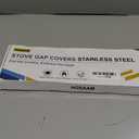Stove Gap Covers Stainless Steel, Stove Gap Filler Extendable Length 13.8" to 27.5", Width 0.79" Oven Gap Filler, Heat Resistant Guard Between Stove Top & Counter (2 Pack)