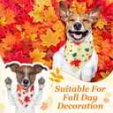 Abbylike 200 Pcs Fall Thanksgiving Dog Bandana Bulk Maple Leaves Bandana for Dogs Triangle Kerchief Bib Scarf for Pets Autumn Costume Photo Props Accessories Pet Shops Adoption Event, 25 Styles (Orange, Yellow,White)
