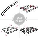 Vehowy Low Profile Box Spring Full Size, 3 Inch Box Spring for Full Bed, Heavy Duty Mattress Foundation, Metal Bed Base,Non-Slip,Easy Assembly