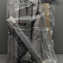 BABY JOY Portable Baby Changing Table, Foldable Diaper Changing Station with Wheels, Adjustable Height, Large Storage Rack, Trash Can, Mobile Nursery Organizer for Newborn Infant (Gray)