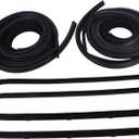 HOLDWELL 10 Piece Rubber Door Window Weatherstrip Seal Kit KD1002-10A Compatible with 1980-1993 Dodge Truck D W 150 Dodge Ramcharger 1980-81 Plymouth Trailduster