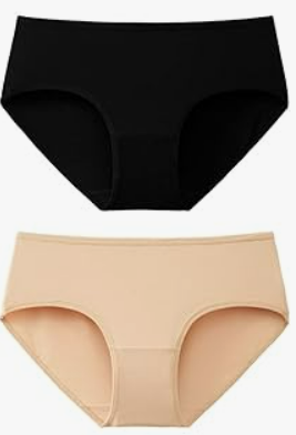 innersy Womens Underwear Cotton Seamless Soft Hipster Panties Ladies Mid Rise Bikini, size M, 6 pcs