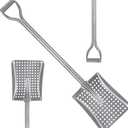 HZCGJMY Durable Shovel for Sand Sifter, Chicken Poop Scooper Designed for Farm Sand Stall Poop Cleaning, Ideal Gardening Sliver Root Slayer Shovel- Square Shover for Beach