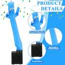 Poen 3 Pcs Mini Inflatable Tube Man White Elephant Gift Funny Gag Birthday Wacky Waving Inflatable Guy with Blower Desktop Mini Dancer Gift for Women Party Decoration(Dull)